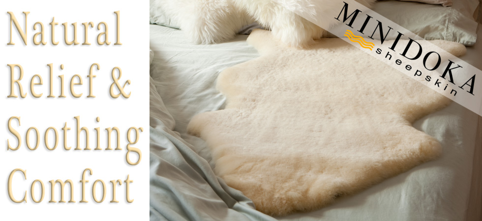 natural relief from pressure sores with sheepskin rug